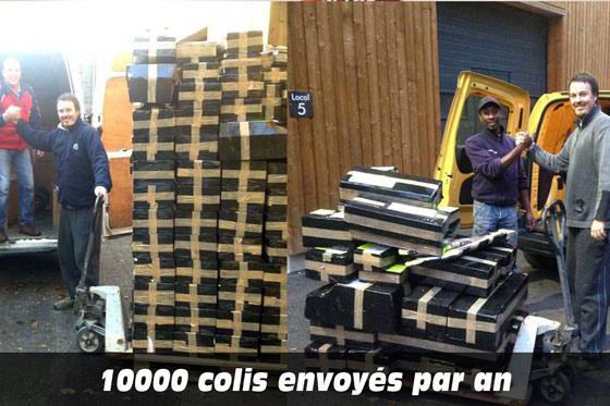 10000 colis envoyés par an