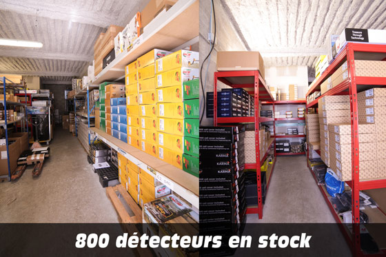 Le plus grand choix de détecteurs de métaux en stock